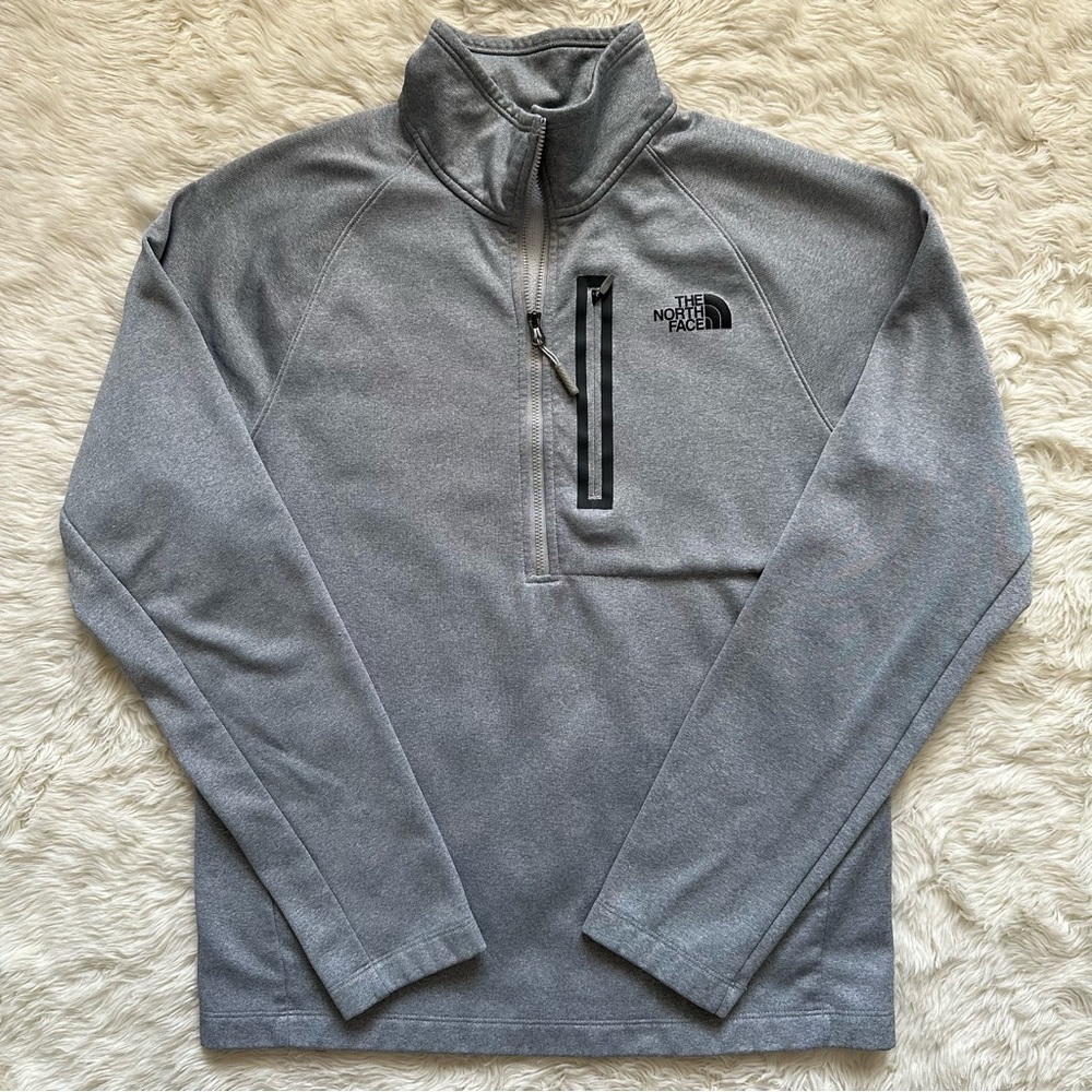 The North Face Pullover Men's 1/2 Zip Long Sleeve Athletic Gray M
